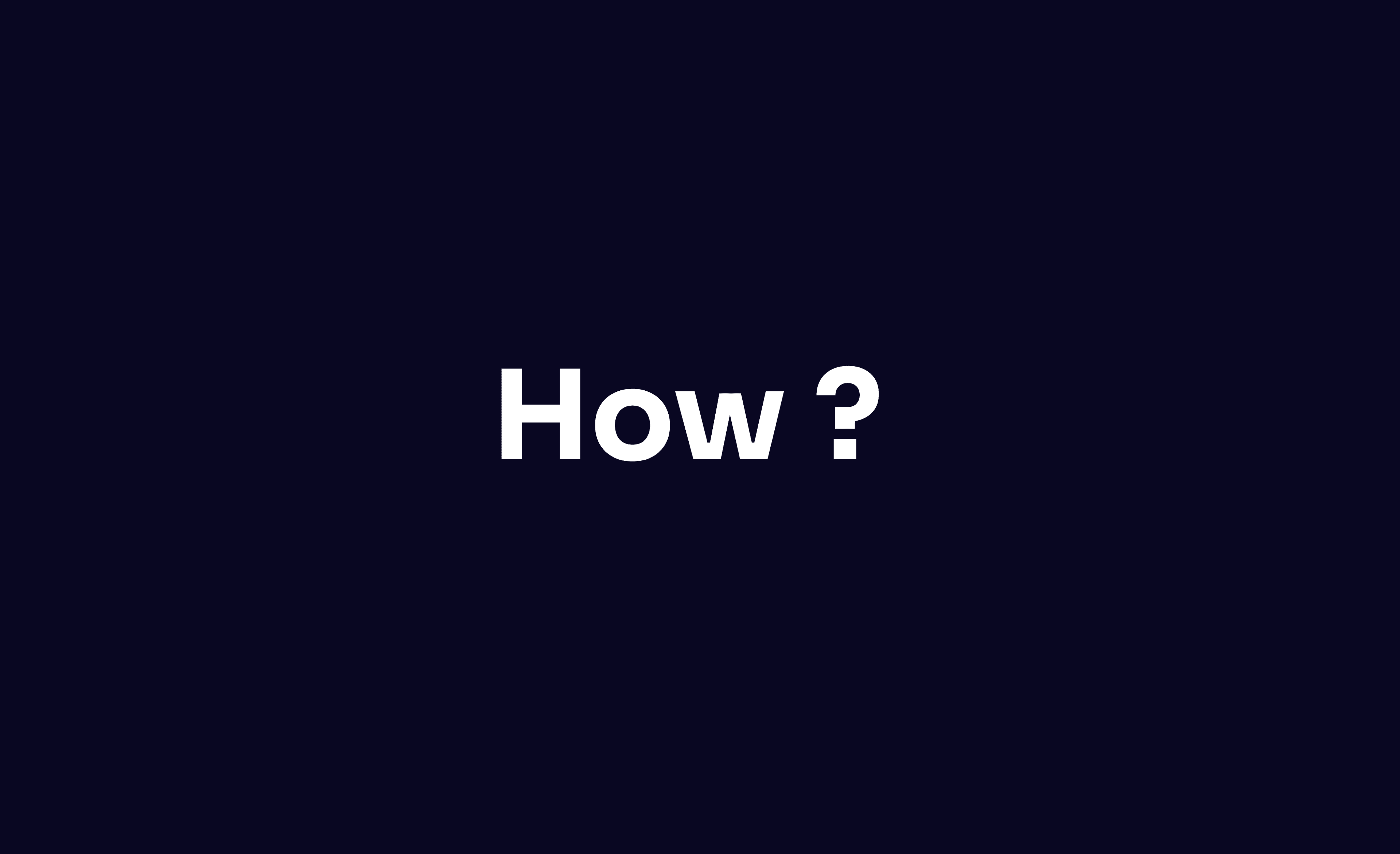 How it works