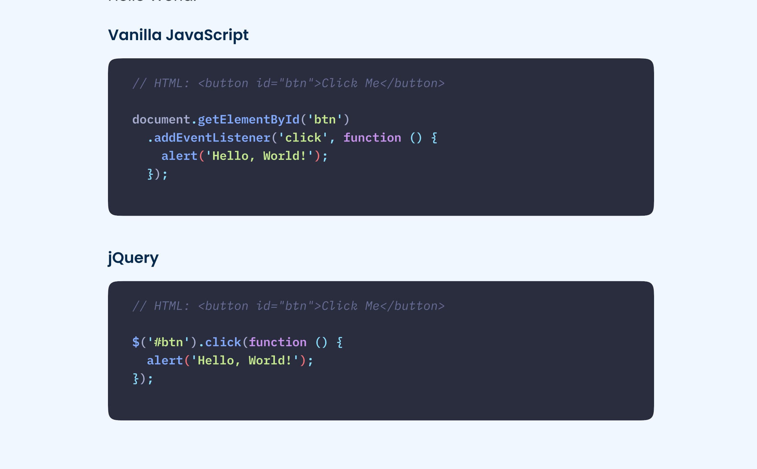Evolution in JavaScript coding 