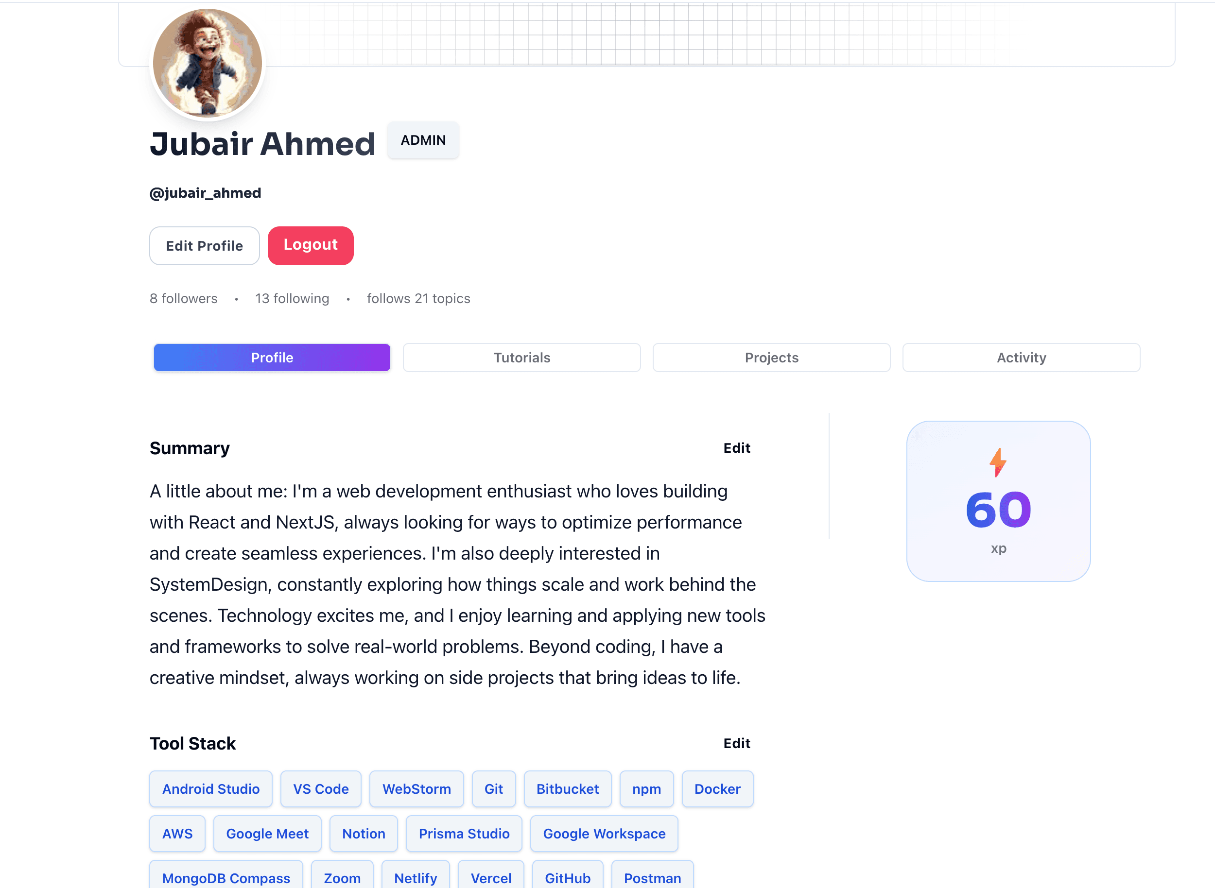 Developer Profile